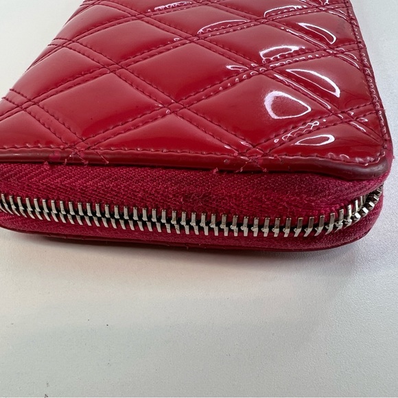 CHANEL Matelasse CC Logo Long Wallet Rose Pink Patent Leather - Picture 15 of 15